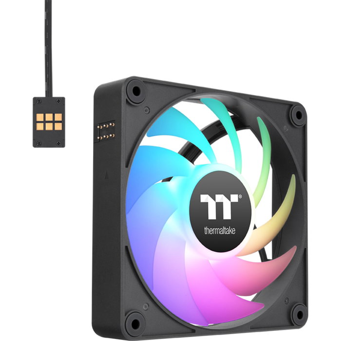 Thermaltake CT140 EX ARGB Pack de 3 ventilateurs de 140 mm Noir Thermaltake CT140 EX ARGB Pack de 3 ventilateurs de 140 mm Noir