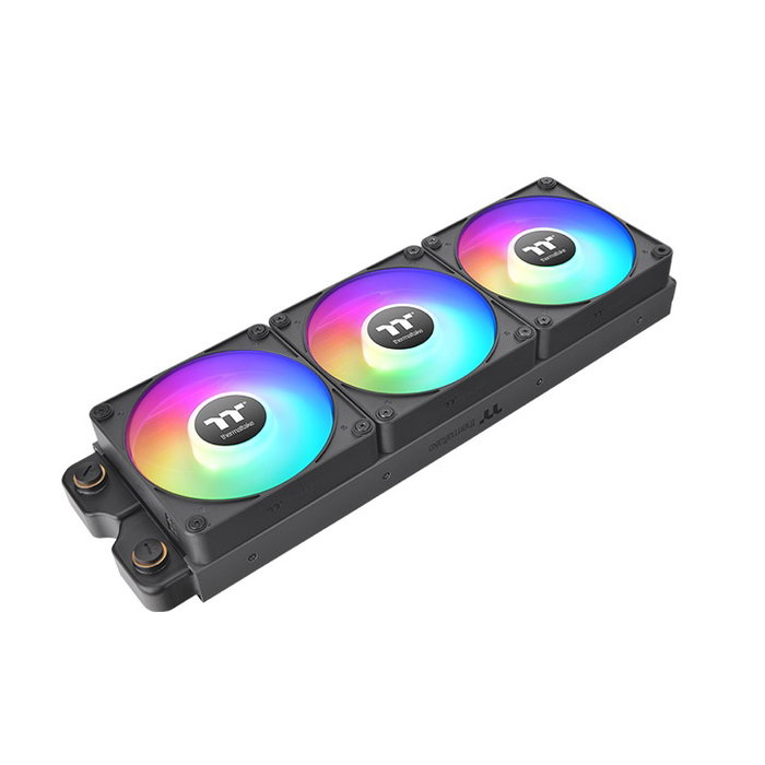 Thermaltake CT140 EX Pack 3 Ventilateurs 140mm ARGB PWM Noir Haute Performance Magnétique