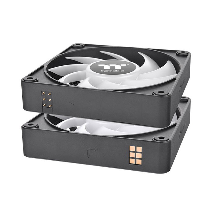 Thermaltake CT140 EX Pack 3 Ventilateurs 140mm ARGB PWM Noir Haute Performance Magnétique