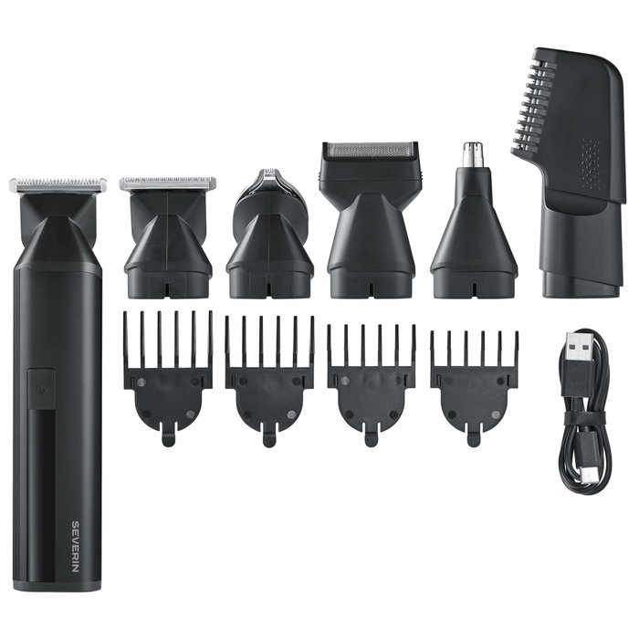Severin Tondeuse cheveux & barbe 6-en-1 HS 0710 - Noir Severin Tondeuse cheveux & barbe 6-en-1 HS 0710 - Noir