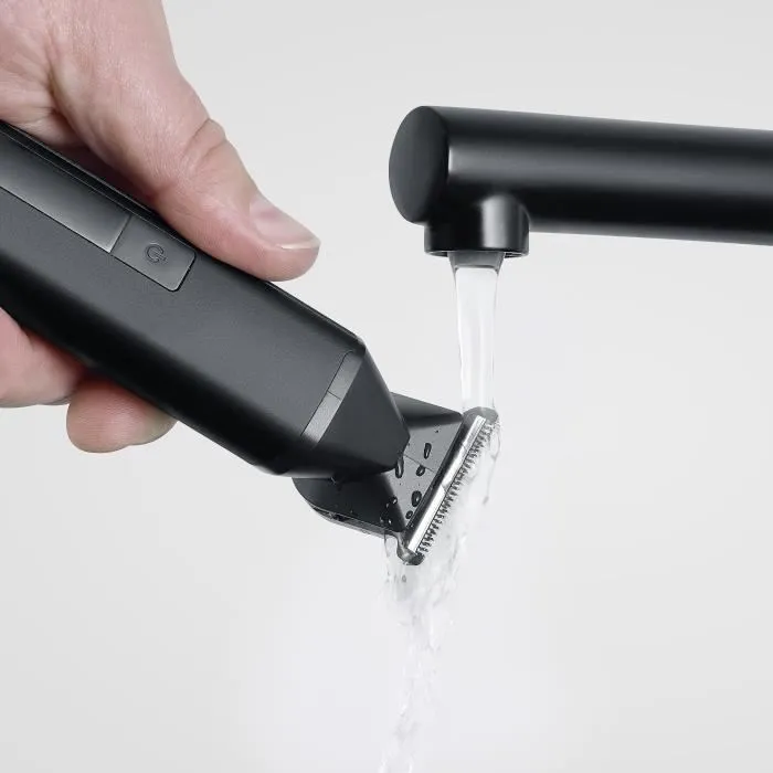 SEVERIN HS 0710 - Tondeuse Multifonction 6-en-1 Sans Fil pour Barbe et Cheveux - Fixation Magnétique - Autonomie 90 min - Étanchéité IPX6 - Noir