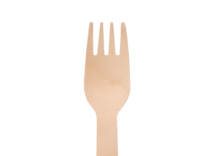 KINVARA Set de 24 fourchettes en bois marron
