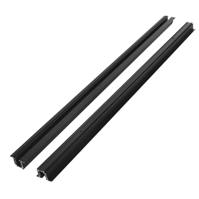 HO Rail Trifasique Encastrable pour Spots LED Noir 1M [HO-LM3220-EM] - Projecteurs Déplaçables
