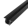 HO Rail Triphasé Encastrable pour Spots LED Noir 1M HO-LM3220-EM