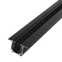 HO Rail Trifasique Encastrable pour Spots LED Noir 1M [HO-LM3220-EM] - Projecteurs Déplaçables