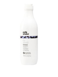 Milk Shake Shampooing Icy Blond aux Protéines de Lait - Neutralise les Tons Jaunes ou Orangés pour Cheveux Blonds - 100 ml