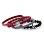 THE CARAT SHOP - Blister de 4 Bracelets à Fermoir Plateforme 9 3/4 Harry Potter - Polièster, Caoutchouc, Alliage de Zinc