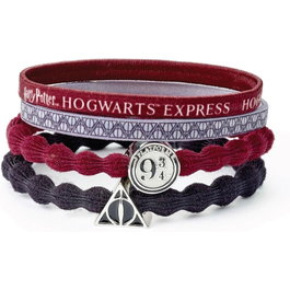 THE CARAT SHOP Lot de 4 rubans pour cheveux Harry Potter Plateforme 9 3/4