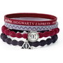 THE CARAT SHOP - Blister de 4 Bracelets à Fermoir Plateforme 9 3/4 Harry Potter - Polièster, Caoutchouc, Alliage de Zinc