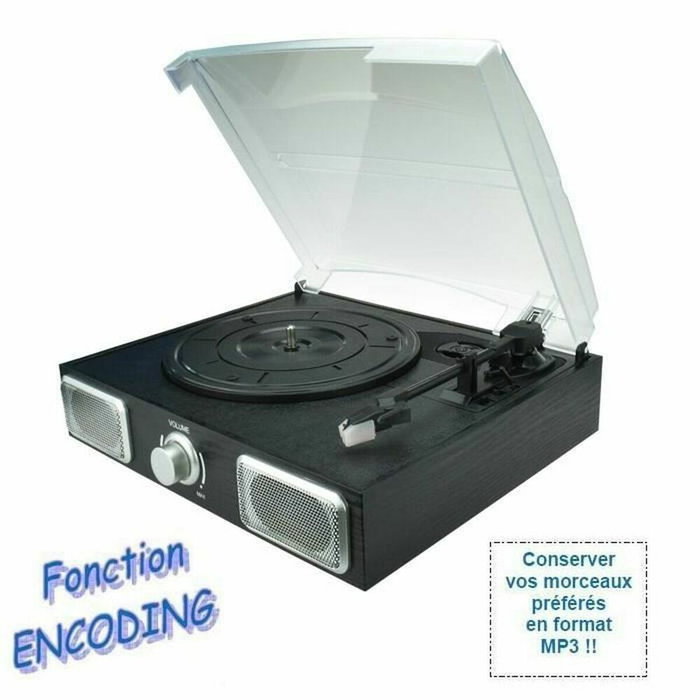 Inovalley TD11 Platine vinyle avec haut-parleurs intégrés et USB