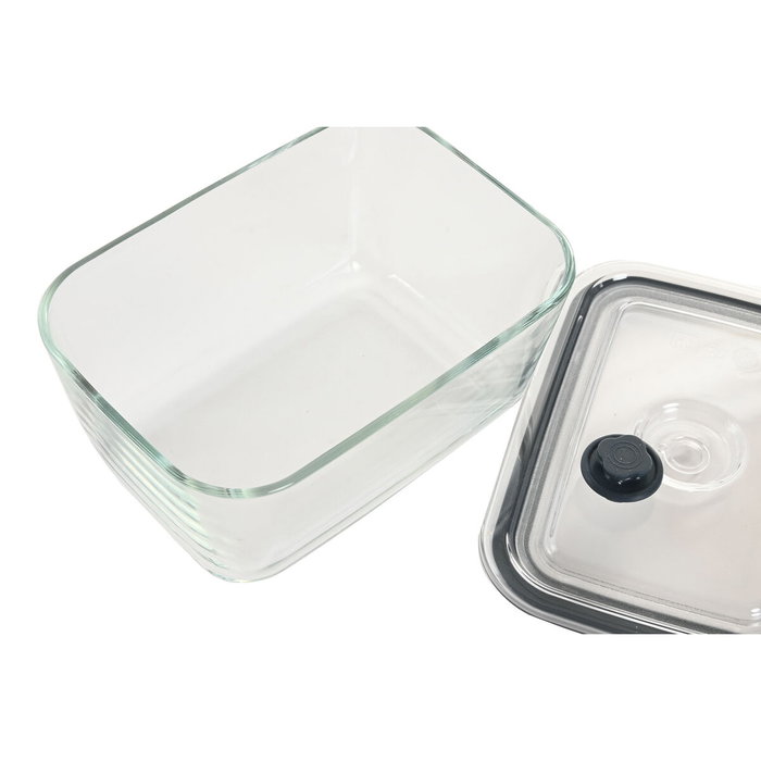 Boîte à lunch Home ESPRIT Transparent polypropylène Verre Borosilicaté 1,5 L Boîte à lunch Home ESPRIT Transparent polypropylène Verre Borosilicaté 1,5 L