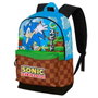 Karactermania Sac à Dos HS FAN 2.2 Sonic Greenhill - 18 x 31 x 44 cm - Grand Volume - Tissu Ripstop Résistant et Imperméable