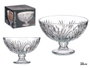 GIFTDECOR Centre de table avec pied et motif de feuilles, 22,3cm, Transparente