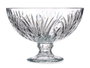 GIFTDECOR Centre de table avec pied et motif de feuilles, 22,3cm, Transparente