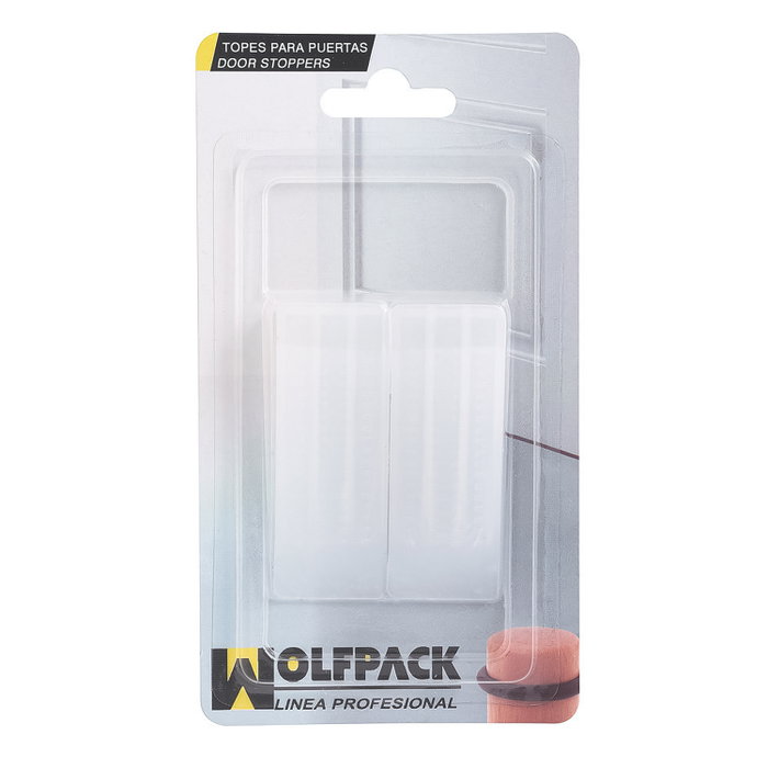 ORYX Lot de 2 butées de porte transparentes