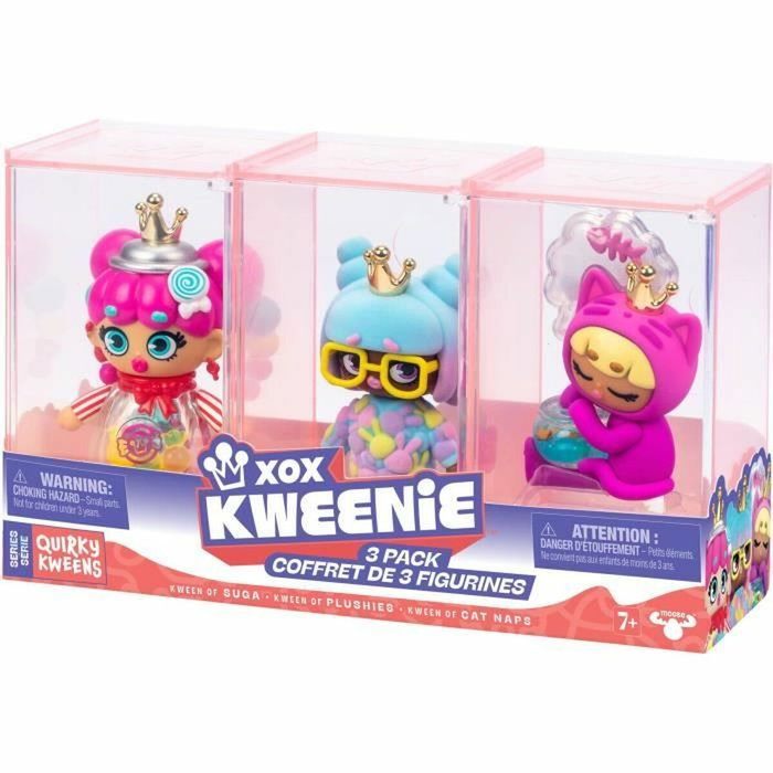 XOX KWEENIE Pack de 3 poupées série Quirky 13 cm XOX KWEENIE Pack de 3 poupées série Quirky 13 cm