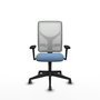 PIQUERAS Y CRESPO Chaise Motilla Synchro Bleu ciel et Blanc