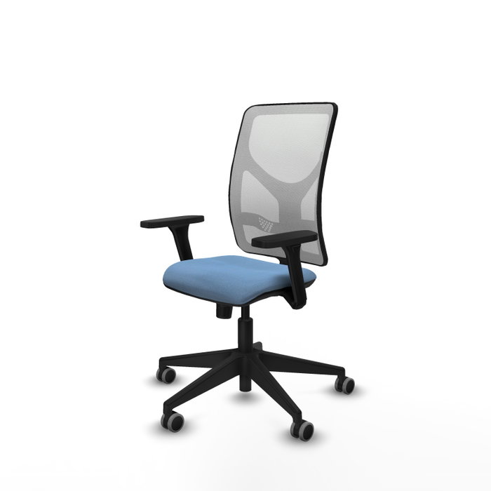 PIQUERAS Y CRESPO Chaise Motilla Synchro Bleu ciel et Blanc