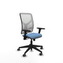 PIQUERAS Y CRESPO Chaise Motilla Synchro Bleu ciel et Blanc