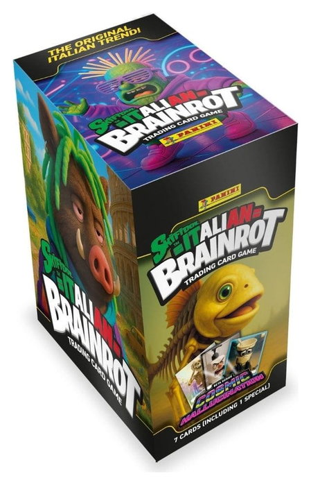 Panini Boîte de 24 pochettes Skifidol Italian Brainrot TCG Série 2 BETA - 168 cartes