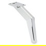 Q&Q - Pata Katar H130 - Pied métallique pour sofa ou meuble - Finition chrome
