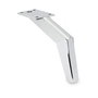Q&Q - Pata Katar H130 - Pied métallique pour sofa ou meuble - Finition chrome