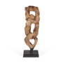 Home ESPRIT Figurine Décorative Noir Naturel 44 x 26 x 93 cm