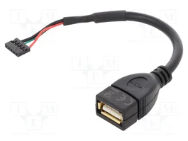 DELOCK Câble USB 2.0 A socle vers connecteur à broches 5pin 0,15m