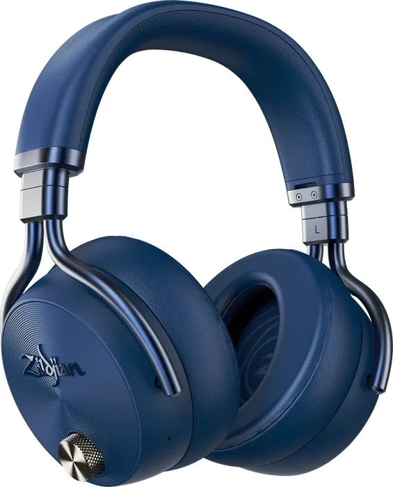 Zildjian Alchem-E Perfect Tune Over Ear Casque sans fil Bluetooth avec ANC, bleu, 45h autonomie, USB-C
