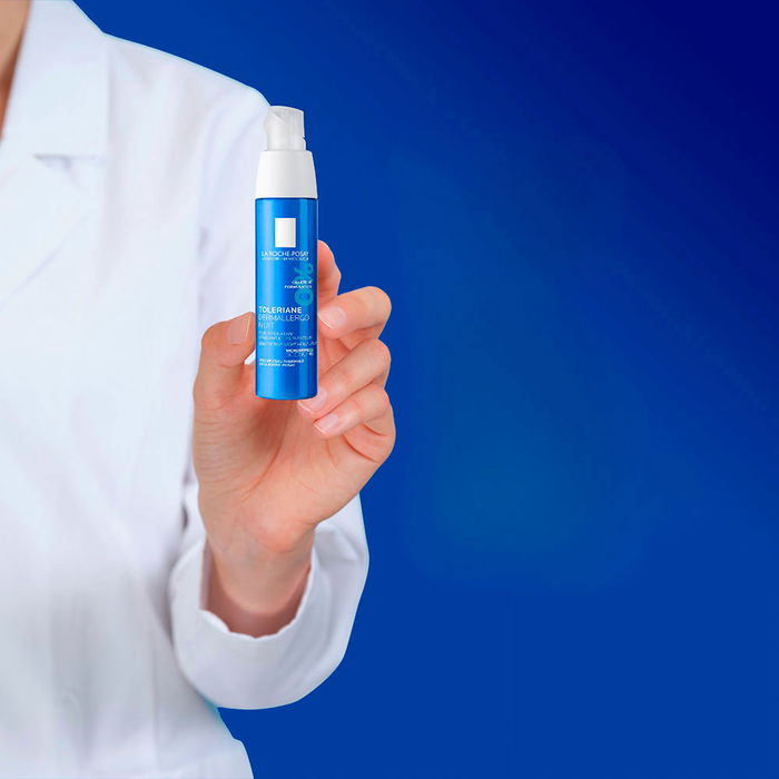 La Roche-Posay Toleriane Dermallergo Soin Nuit Réparateur et Apaisant pour Peaux Sensibles et Sujettes aux Allergies - 40 ml