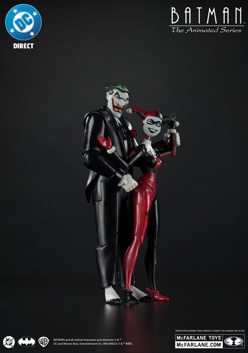 McFarlane Toys Batman: The Animated Series DC Direct figurines Harley Quinn & The Joker (Mad Love) (Gold Label) 18 cm