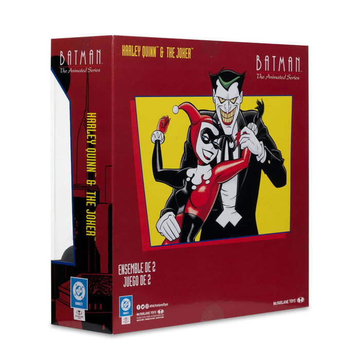 McFarlane Toys Batman: The Animated Series DC Direct figurines Harley Quinn & The Joker (Mad Love) (Gold Label) 18 cm
