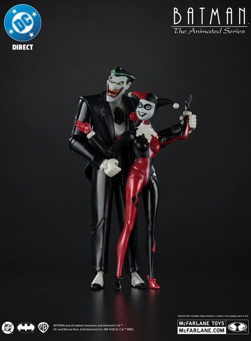 McFarlane Toys Batman: The Animated Series DC Direct figurines Harley Quinn & The Joker (Mad Love) (Gold Label) 18 cm