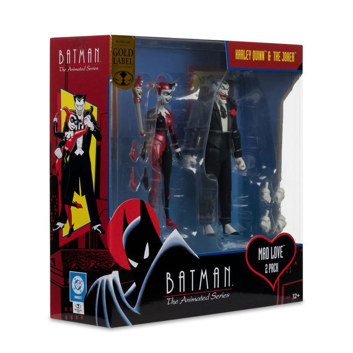 McFarlane Toys Batman: The Animated Series DC Direct figurines Harley Quinn & The Joker (Mad Love) (Gold Label) 18 cm