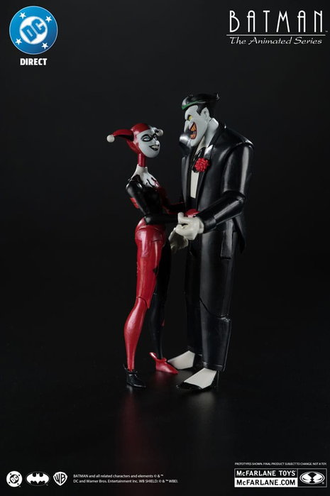 McFarlane Toys Batman: The Animated Series DC Direct figurines Harley Quinn & The Joker (Mad Love) (Gold Label) 18 cm