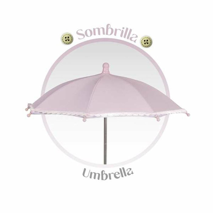 Decuevas Coche de poupée Sophie pliable avec ombrelle et sac