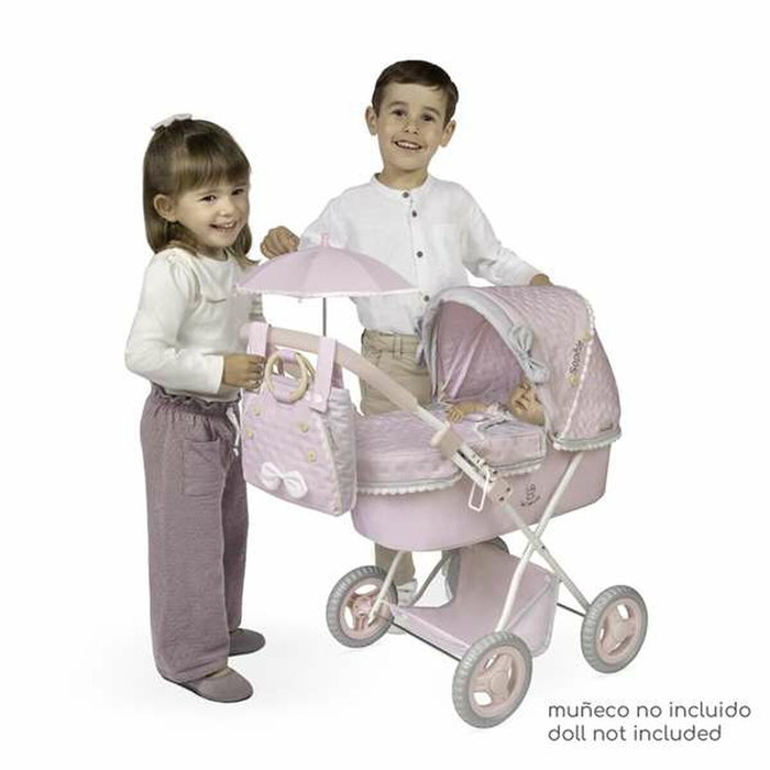 Decuevas Coche de poupée Sophie pliable avec ombrelle et sac