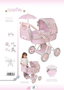 Sophie Poussette pliante pour poupée avec parasol et sac - 38x65x60 cm - dès 3 ans