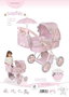 Sophie Poussette pliante pour poupée avec parasol et sac - 38x65x60 cm - dès 3 ans