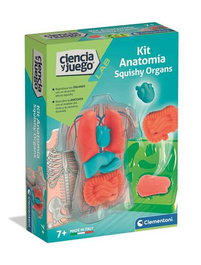 Clementoni - Kit d'anatomie squishy avec organes - Jeu éducatif - Dimensions 21x15x5.5 cm - À partir de 7 ans - Multilingue