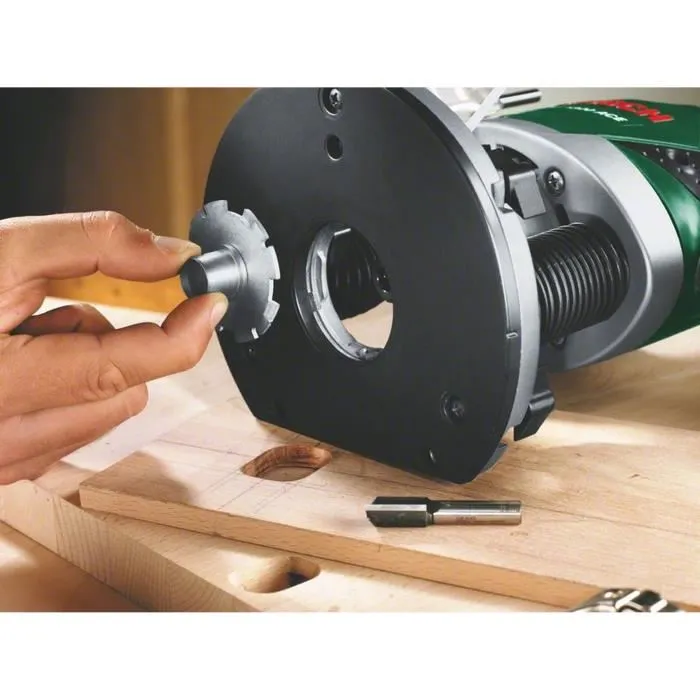 Bosch POF 1400 ACE Défonceuse 1400W avec Set d'Accessoires - Rainurage, Chanfreinage, Profilage, Copiage et Fraisage, Réglage de Profondeur à 1/10 mm