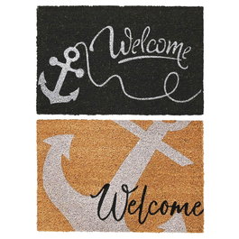 Paillasson DKD Home Decor Caoutchouc Multicouleur (60 x 40 x 1,5 cm) (2 Unités)