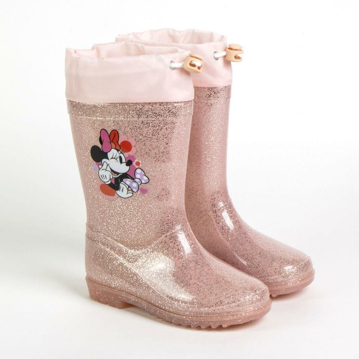 Cerdà T027 - Bottes de Pluie en PVC Motif Minnie - Taille 27 - Rose - Pour Fille à Partir de 3 Ans