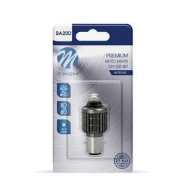 M-Tech LED BA20d 3570 SMD Blanc Froid