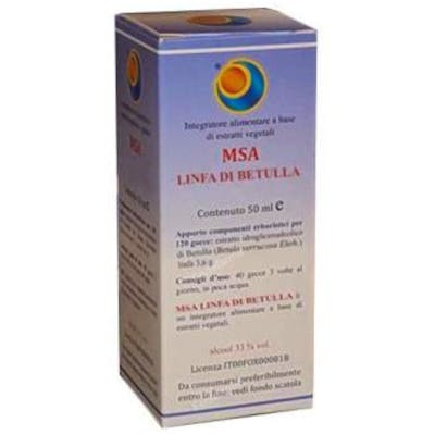 HERBOPLANET MSA LINFA DI BETULLA sève 50ml HERBOPLANET MSA LINFA DI BETULLA sève 50ml