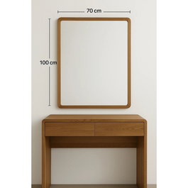 Miroir mural Home ESPRIT Marron Naturel Urbaine 70 x 3 x 100 cm