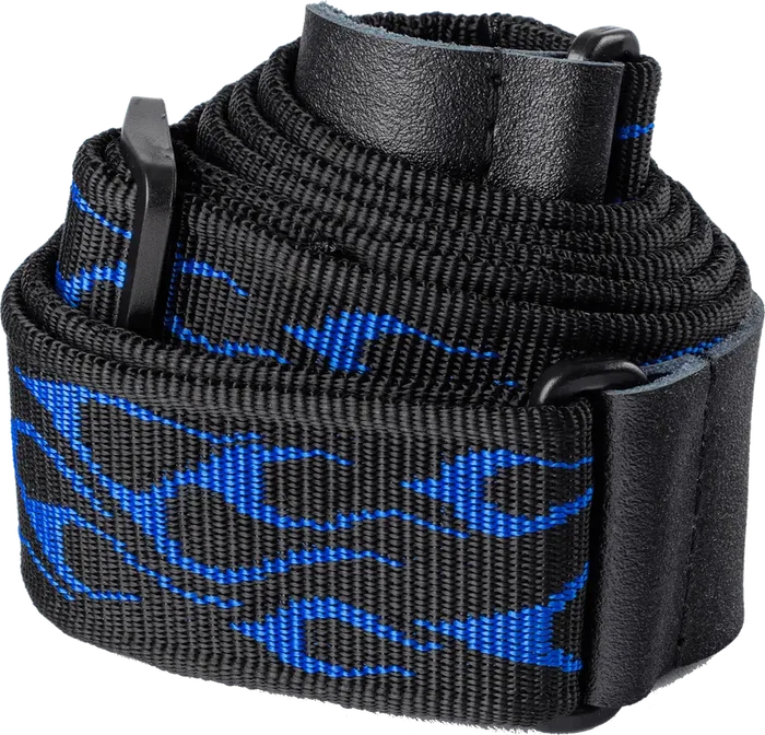 Dunlop Correa para Guitarra/Bajo Jacquard Azul Flameado