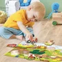 Lisciani Giochi Puzzle Éducatif Panoramique La Ferme - CAROTINA BABY pour 1 à 4 Ans - Développe Logique et Motricité Fine - Pièces Robustes Fabriqué en Italie