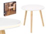 GIFTDECOR Mesa Auxiliar 40cm LED Blanca