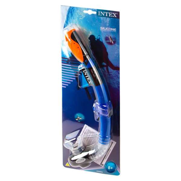 Intex Hyper-Flow - Tubo respiraror Hyper-Flow - Tubo respiratoire pour natation - PVC, ABS, PC, silicone - Pour enfants de 8 ans et plus Intex Hyper-Flow - Tubo respiraror Hyper-Flow - Tubo respiratoire pour natation - PVC, ABS, PC, silicone - Pour enfants de 8 ans et plus